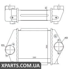 Інтеркулер MZ 6(02-)2.0 CDVi[OE RF5C-13-565] Nissens 96570