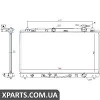 Радіатор Nissens 646812
