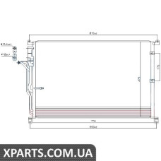 Радіатор кондиціонера Nissens 94724