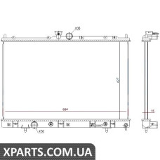 Радіатор Nissens 628976