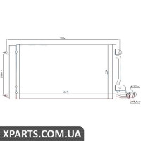 Радіатор кондиціонера Nissens 940093