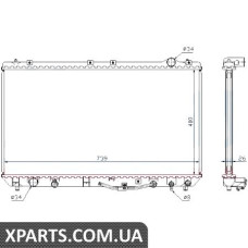 Радiатор Nissens 647541