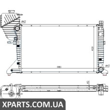 Радіатор MB SPRINTER W 901-905 (95-) 211 CDI Радіатор [OE 901 500 36 00] Nissens 62519A