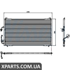 Радіатор кондиціонера Nissens 94224
