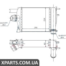 Інтеркулер RN CAPTUR(13-)0,9 TCE(+)[OE 144965154R] Nissens 96529