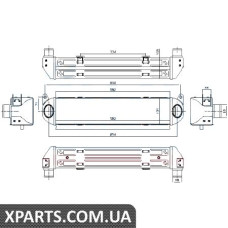 Интеркулер LAND ROVER DISCOVERY III (TAA) (04-) 2.7 V6 TDI Nissens 96243