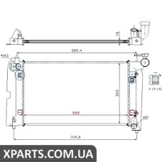 Радіатор Nissens 64648A