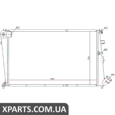 Радiатор Nissens 61233