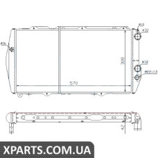 Радіатор Nissens 604551