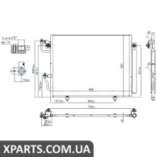 Радіатор кондиціонера Nissens 94864