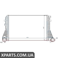Інтеркулер SEAT ALHAMBRA(10-)1.4 TSI(+)[OE 3C0.145.805. AD] Nissens 96575