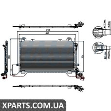 Радіатор кондиціонера Nissens 94567