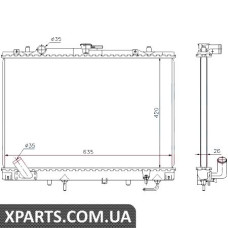 Радіатор Nissens 68154