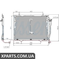 Радіатор кондиціонера Nissens 94426