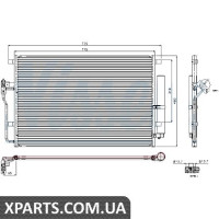 Радіатор кондиціонера Nissens 94917
