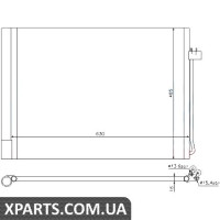 Радіатор кондиціонера Nissens 940058