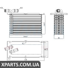 Інтеркулер SKODA SUPERB II (3T) (08-) 1.4 TSI Nissens 96470