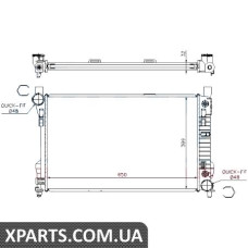 Радiатор Nissens 62786A