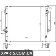 Радіатор Nissens 646822