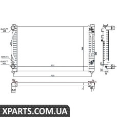 Радіатор охолодження AUDI VW пр-во Nissens Nissens 60229