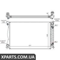 Радіатор охолодження Nissens 60233A