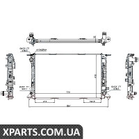 Радіатор охолодження AUDI A4/A7 пр-во Nissens Nissens 60317
