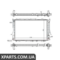 Радіатор охолодження Nissens 60459