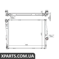 Радіатор охолодження Nissens 60784A