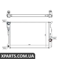 Радіатор Nissens 60809