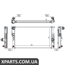 Радіатор охолодження BMW 1/2/3/4 пр-во Nissens Nissens 60817