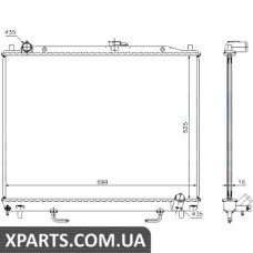 Радіатор Nissens 68181A