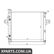 Радіатор Nissens 61009