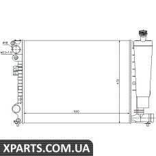 Радіатор Nissens 61396
