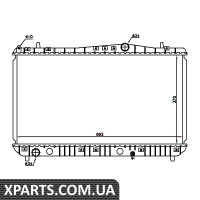 Радіатор охолодження CHEVROLET TACUMA 00- 1.6-2.0i 16V пр-во Nissens Nissens 61664