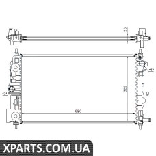 Радіатор Nissens 61676