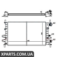 Радіатор Nissens 62163