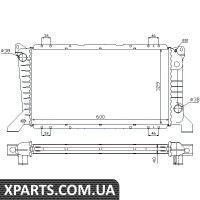 Радіатор охолодження FORD TRANSIT EY 94-2.5 D пр-во Nissens Nissens 62241A
