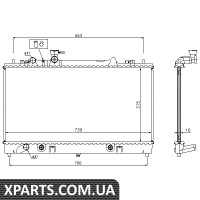 Радіатор охолодження Nissens 62465A