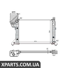 Радіатор охолодження MERCEDES SPRINTER W 901-905 95- пр-во Nissens Nissens 62687A