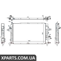 Радіатор охолодження OPEL ASTRA H 04- 1.3-1.9CDTi пр-во Nissens Nissens 63029A