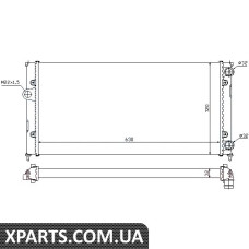 Радіатор охолодження SEAT VW пр-во Nissens Nissens 651931