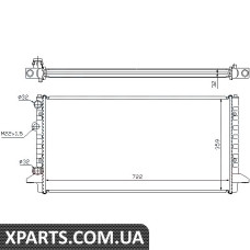 Радіатор охолодження VW PASSAT B4 3A 35I 93- 1.6-2.8i пр-во Nissens Nissens 65256