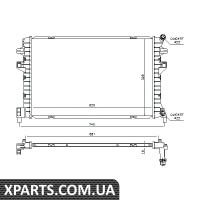 Радіатор охолодження Nissens 65306