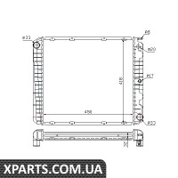 Радіатор охолодження VOLVO 740/760/940 MT 82-96 пр-во Nissens Nissens 65545A