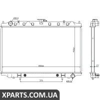 Радіатор охолодження NISSAN MAXIMA QX 94-2.0-3.0 пр-во Nissens Nissens 67352