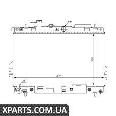 Радіатор охолодження HYUNDAI MATRIX FC 01-AT пр-во Nissens Nissens 67480
