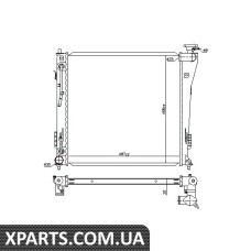 Радіатор Nissens 67552