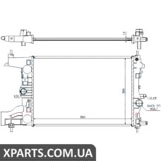 Радiатор Nissens 630727