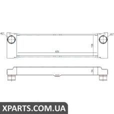 Інтеркулер MB VIANO W 639(03-)2.0 CDI(+)[OE 639 501 0801] Nissens 96531