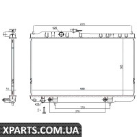 Радіатор охолодження NISSAN ALMERA CLASSIC N16 AT пр-во Nissens Nissens 68736